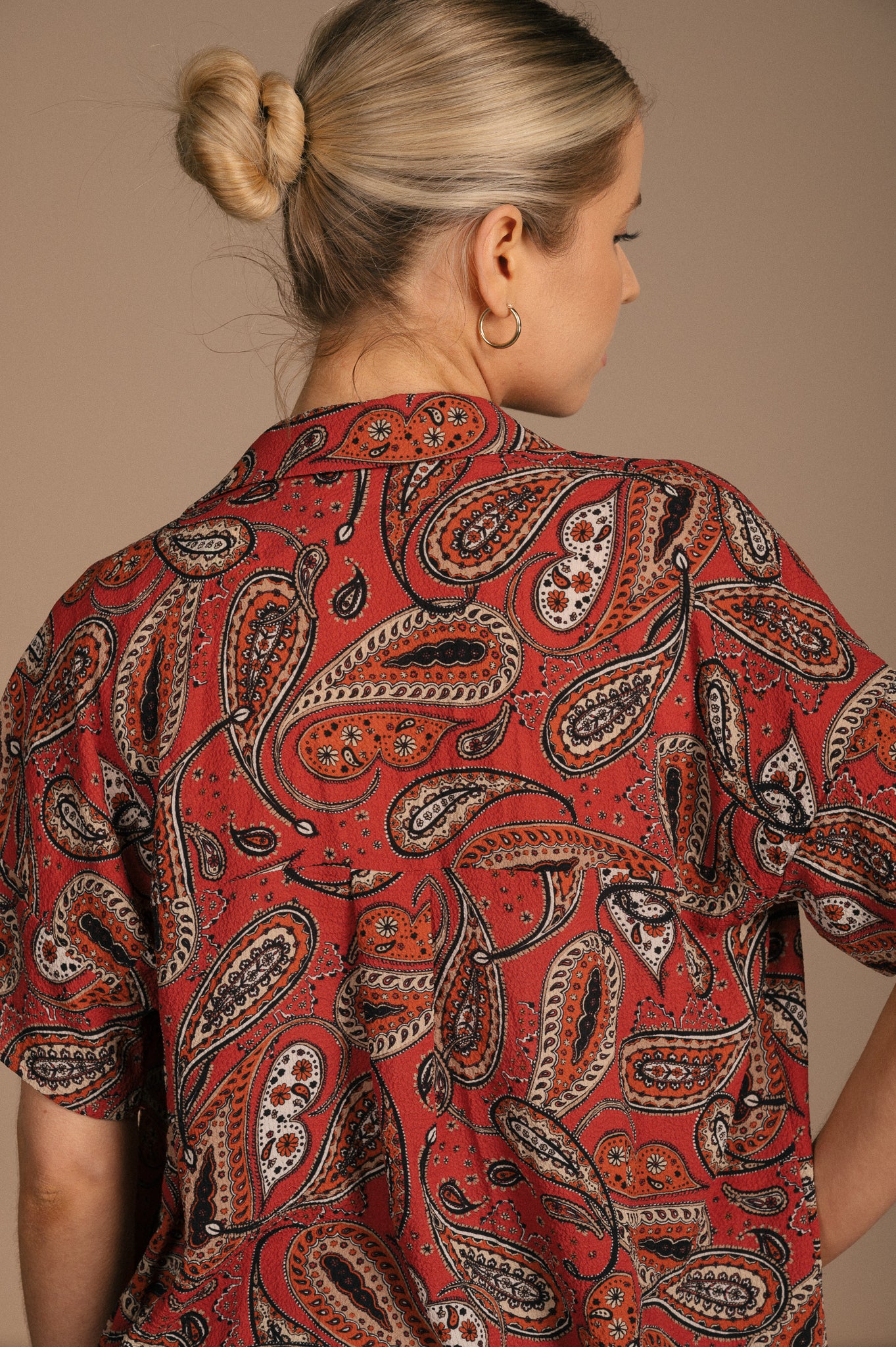 Seed Heritage - Paisley Collard Short Sleeve Shirt