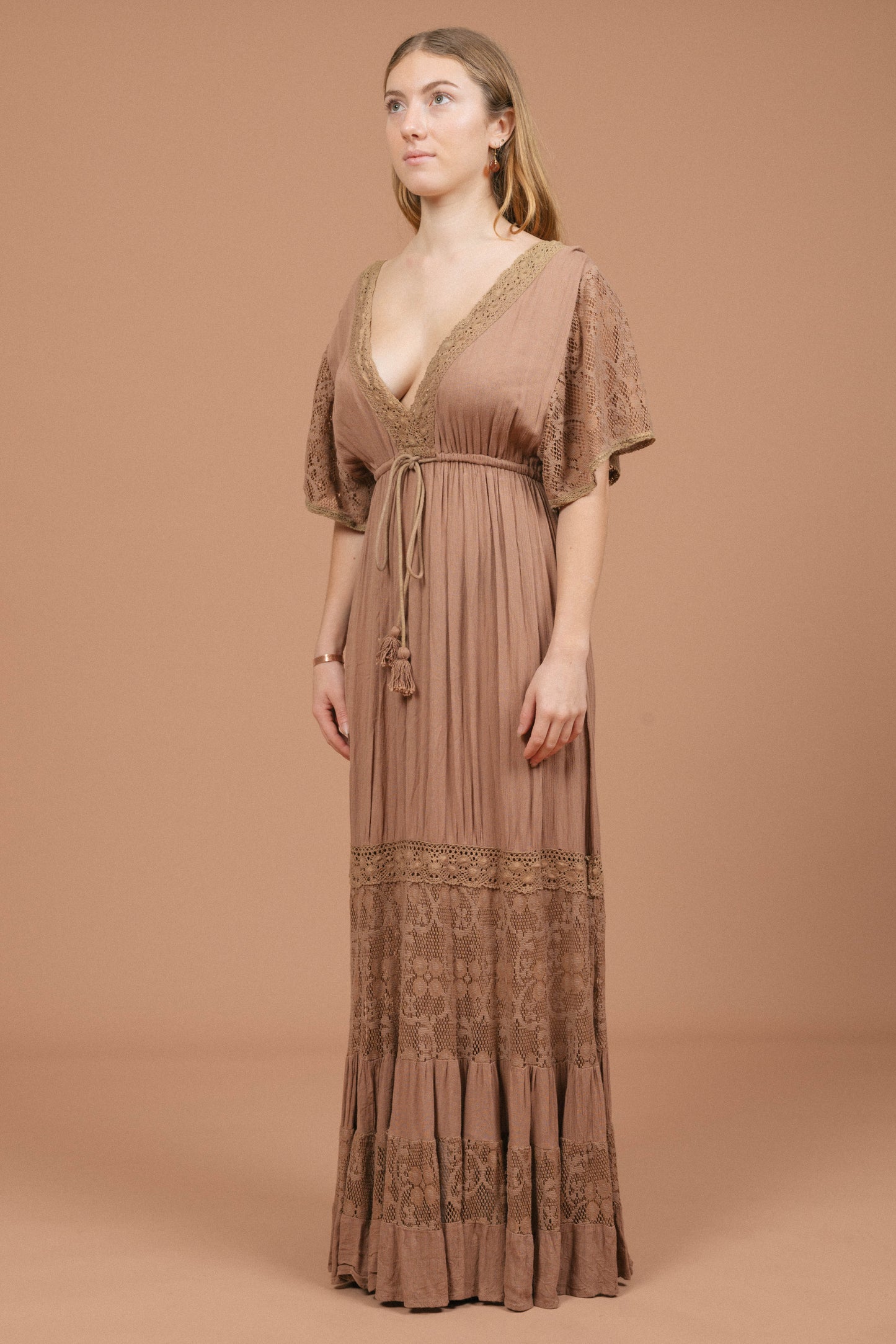 Tree of Life Maxi Dress (Mocha)