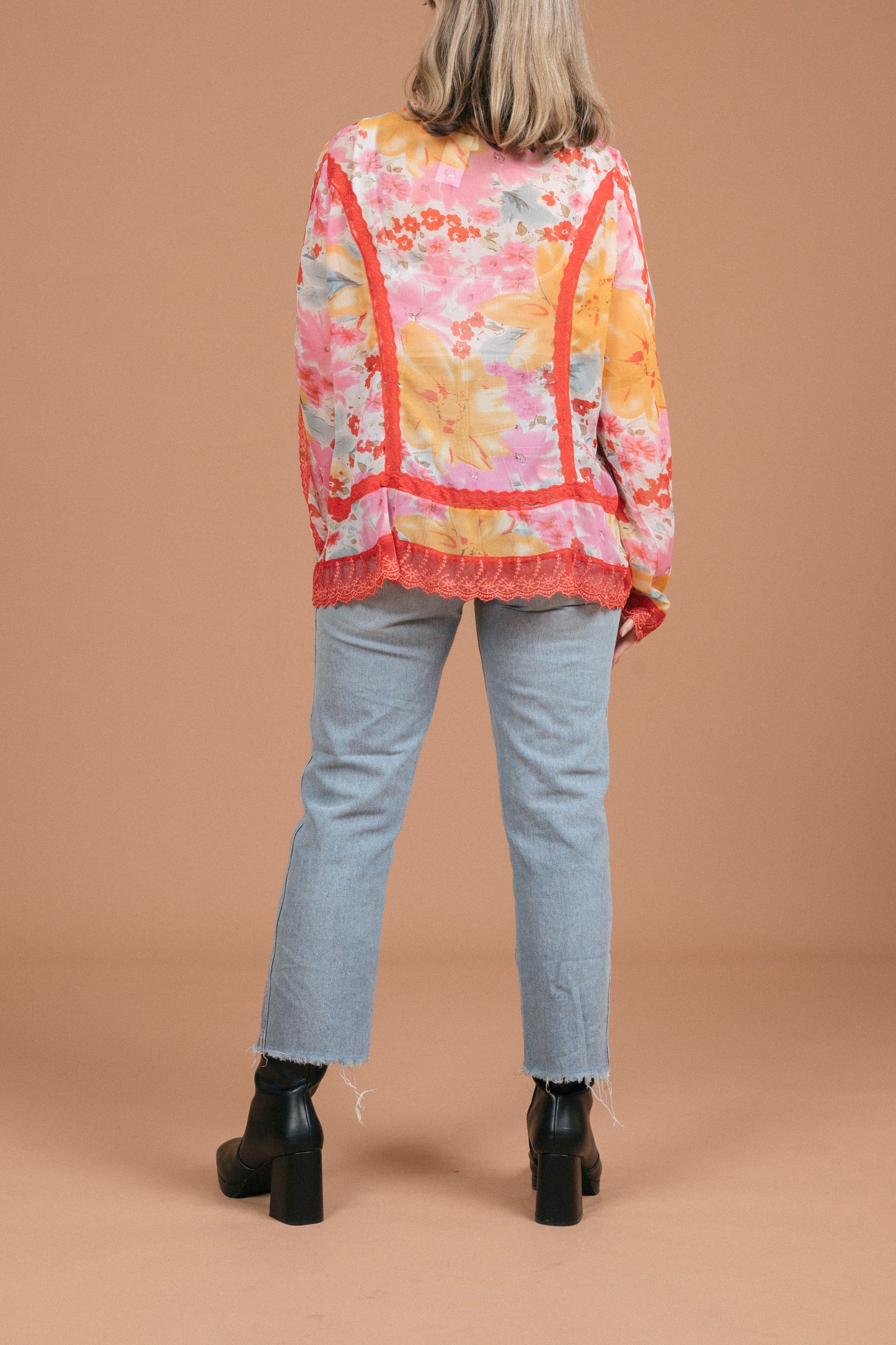 Fanny Lam Sheer Floral Blouse (Multi)