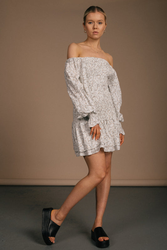 Shona Joy - Long Sleeve Floral Mini Dress