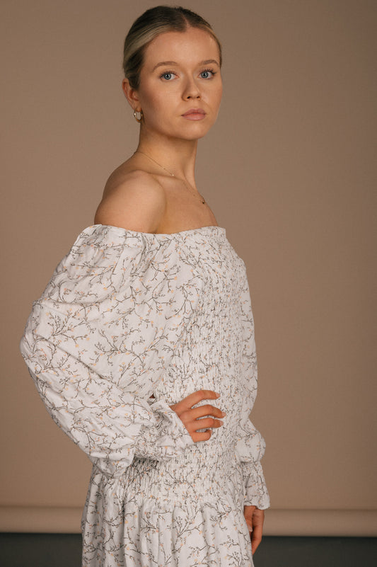 Shona Joy - Long Sleeve Floral Mini Dress