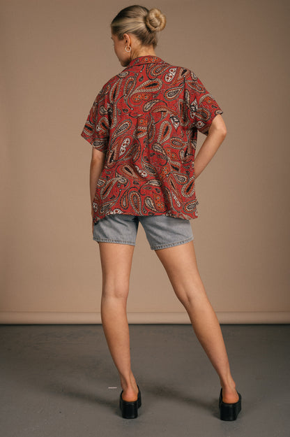 Seed Heritage - Paisley Collard Short Sleeve Shirt