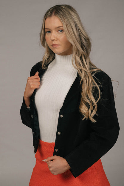 Vintage Suede Jacket (Black)