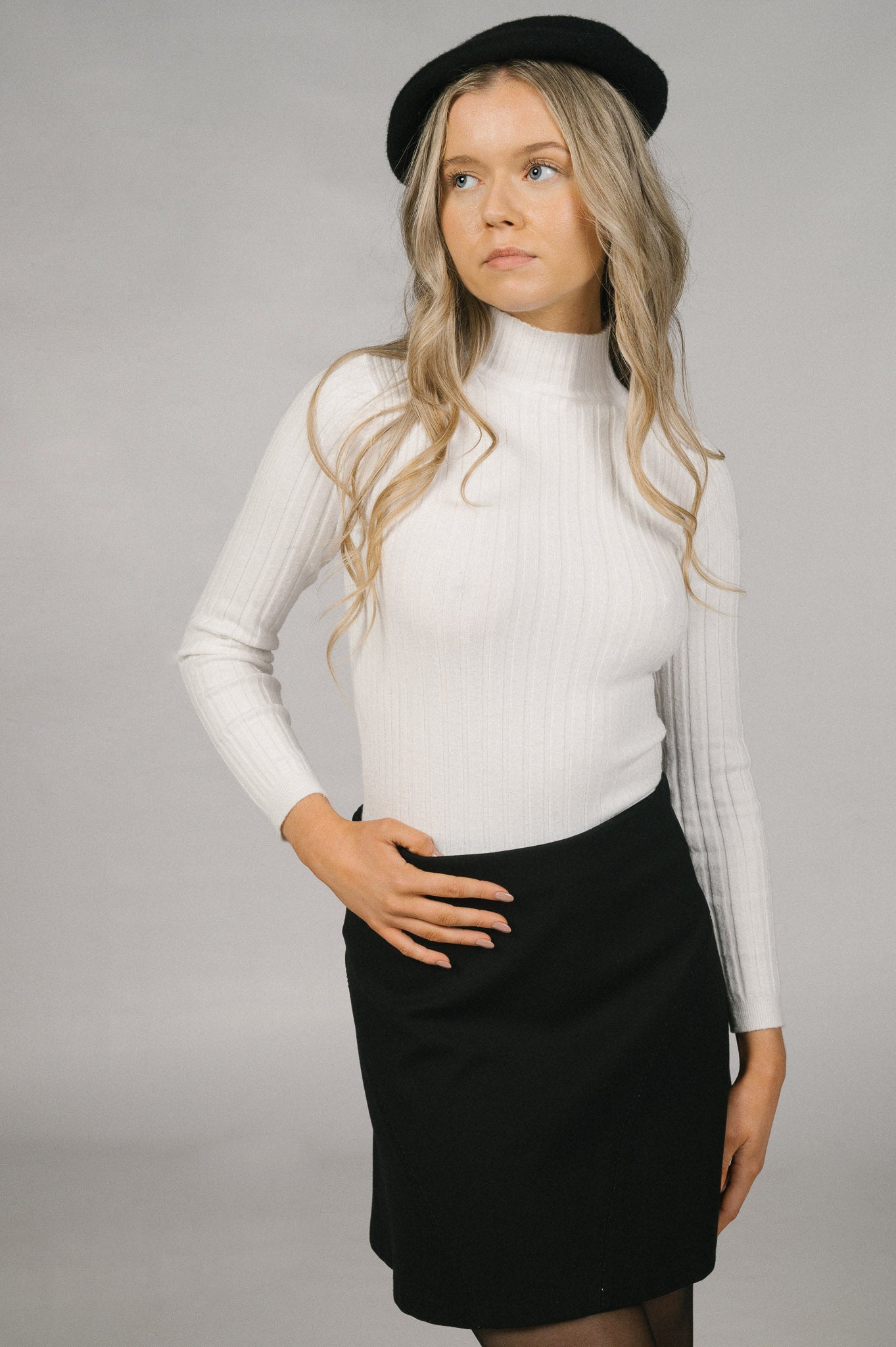Witchery A-line Black Mini Skirt