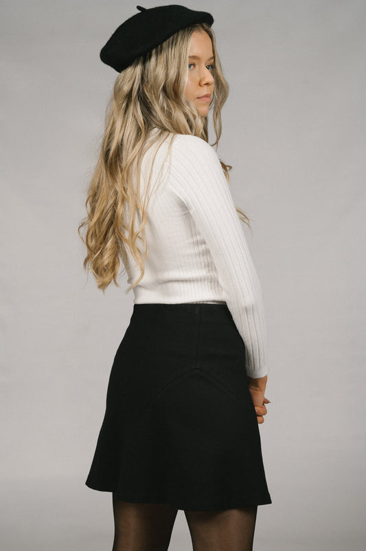 Witchery A-line Black Mini Skirt