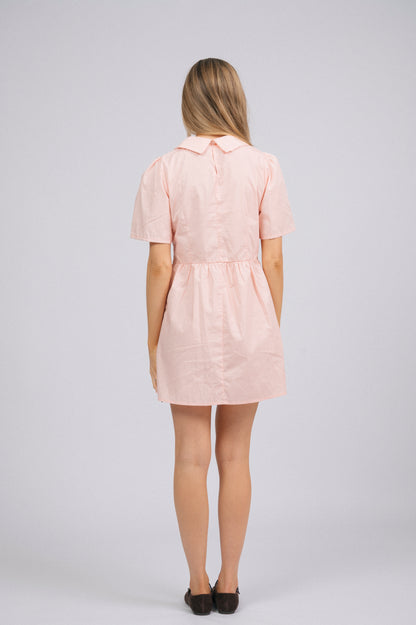 Preloved Baby Pink Mini Dress – Atmos&Here – Peter Pan Collar