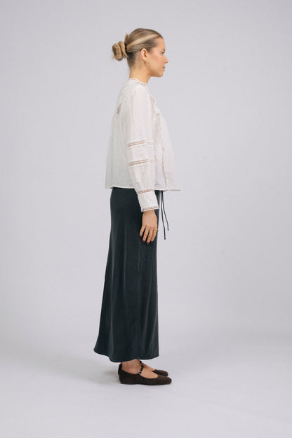 Preloved Vero Moda Long Sleeved Blouse (White)