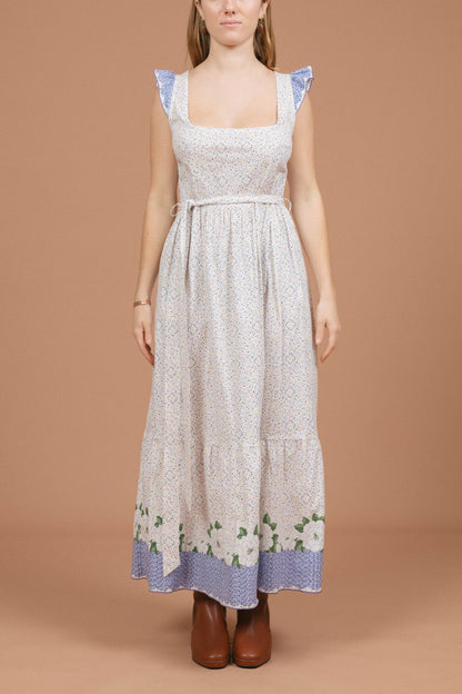 Leona Edmiston Floral/Polkadot Maxi Dress (White/Multi)